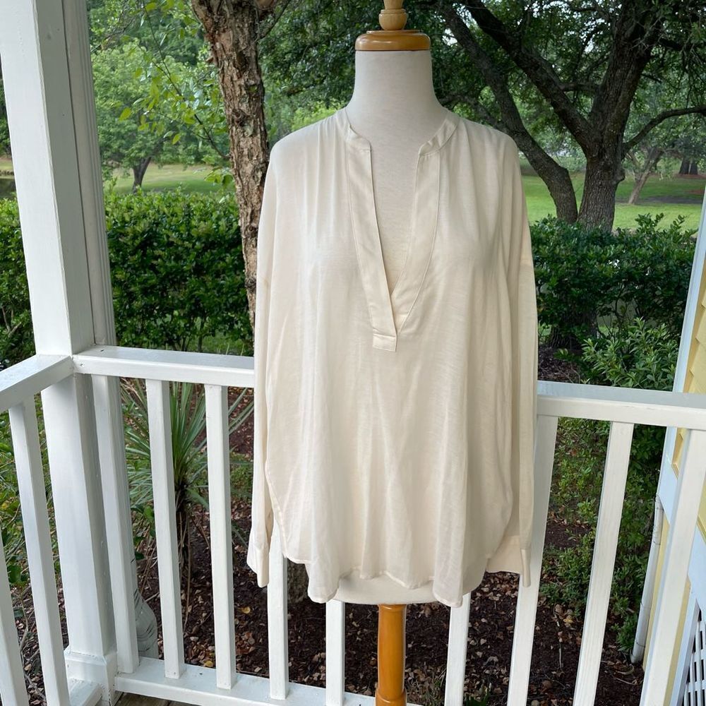 James Perse Cotton Gauze Pullover